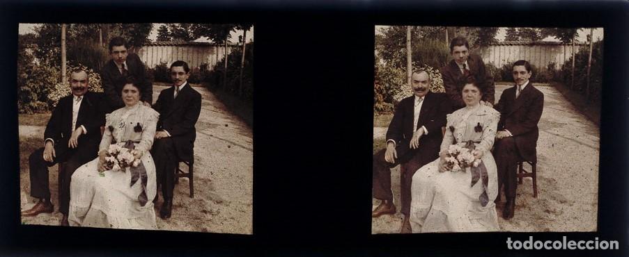 Fotograf&iacute;a antigua: AUTOCROMO ESTEREOSCOPICO DE CRISTAL FORMATO 4.5 X 10.7 cm.