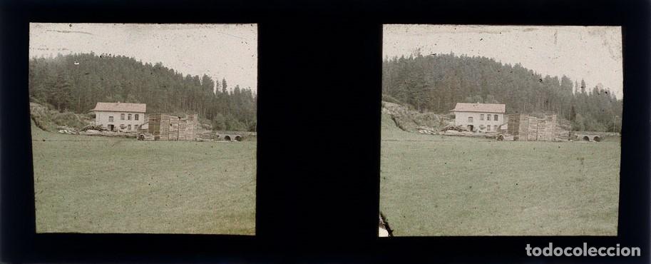 Fotograf&iacute;a antigua: AUTOCROMO ESTEREOSCOPICO DE CRISTAL FORMATO 4.5 X 10.7 cm.