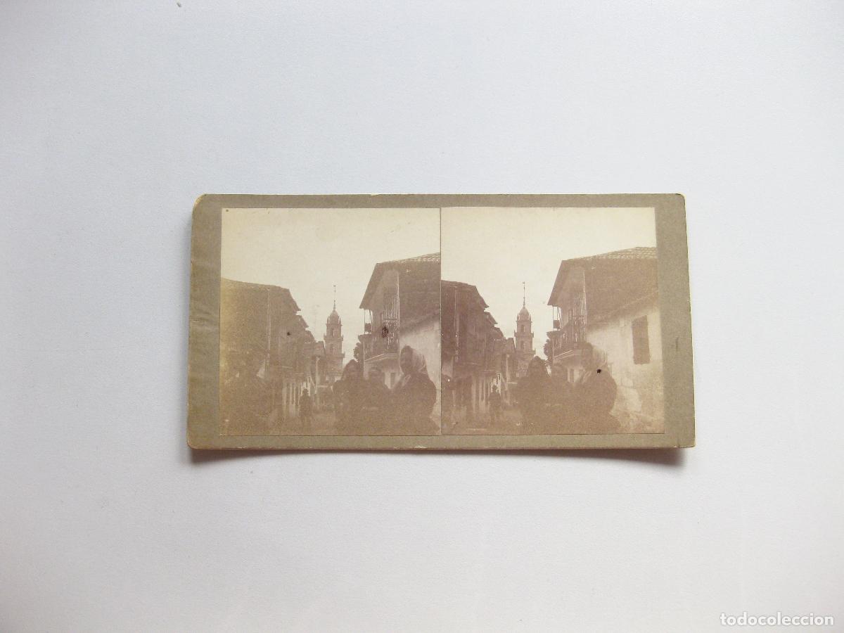 Fotograf&iacute;a antigua: FOTOGRAF&Iacute;A ESTEREOSC&Oacute;PICA DE LUGAR DESCONOCIDO. PAIS VASCO. OXTANDIO
