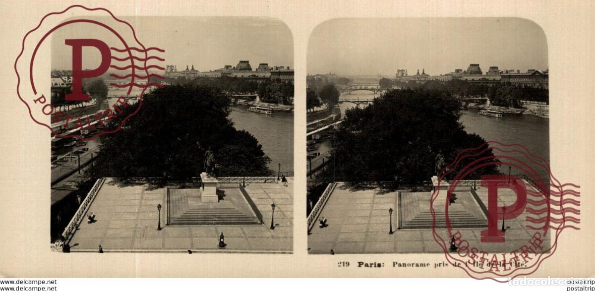 Fotografia antiga: FRANCIA FRANCE. PARIS. PANORAME PRIS DE LILLE DE LA CITE. -ESTEREOSCOPICA - ST&Eacute;R&Eacute;OSCOPIQUE - STERE