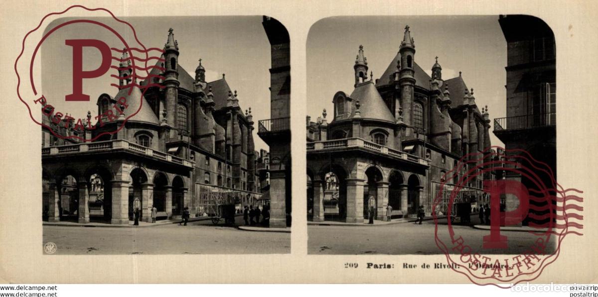 Fotografia antiga: FRANCIA FRANCE. PARIS. RUE DE RIVOLI. LORATOIRE. -ESTEREOSCOPICA - ST&Eacute;R&Eacute;OSCOPIQUE - STEREOSCOPIC