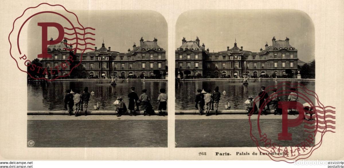 Fotografia antiga: FRANCIA FRANCE. PARIS. PALAIS DU LUXEMBOURG. -ESTEREOSCOPICA - ST&Eacute;R&Eacute;OSCOPIQUE - STEREOSCOPIC
