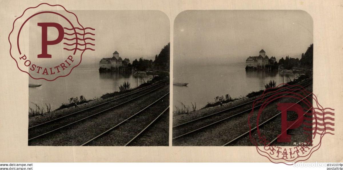 Fotografia antiga: RAILWAY -ESTEREOSCOPICA - ST&Eacute;R&Eacute;OSCOPIQUE - STEREOSCOPIC