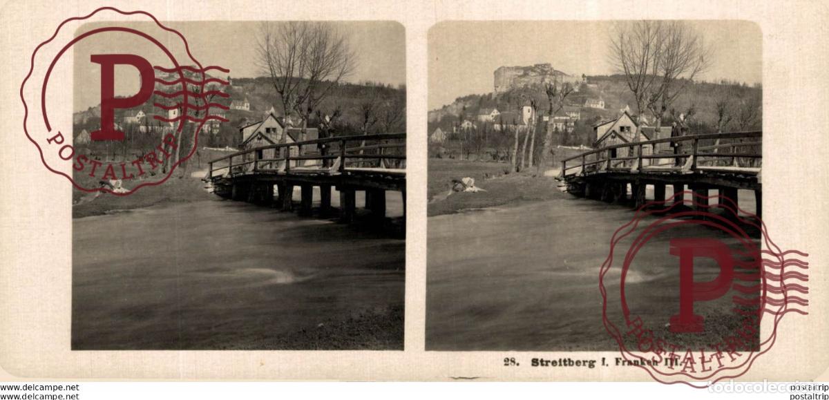 Fotograf&iacute;a antigua: ALEMANIA GERMANY. STREITBERG. FRANKEN III. - ESTEREOSCOPICA - ST&Eacute;R&Eacute;OSCOPIQUE - STEREOSCOPIC