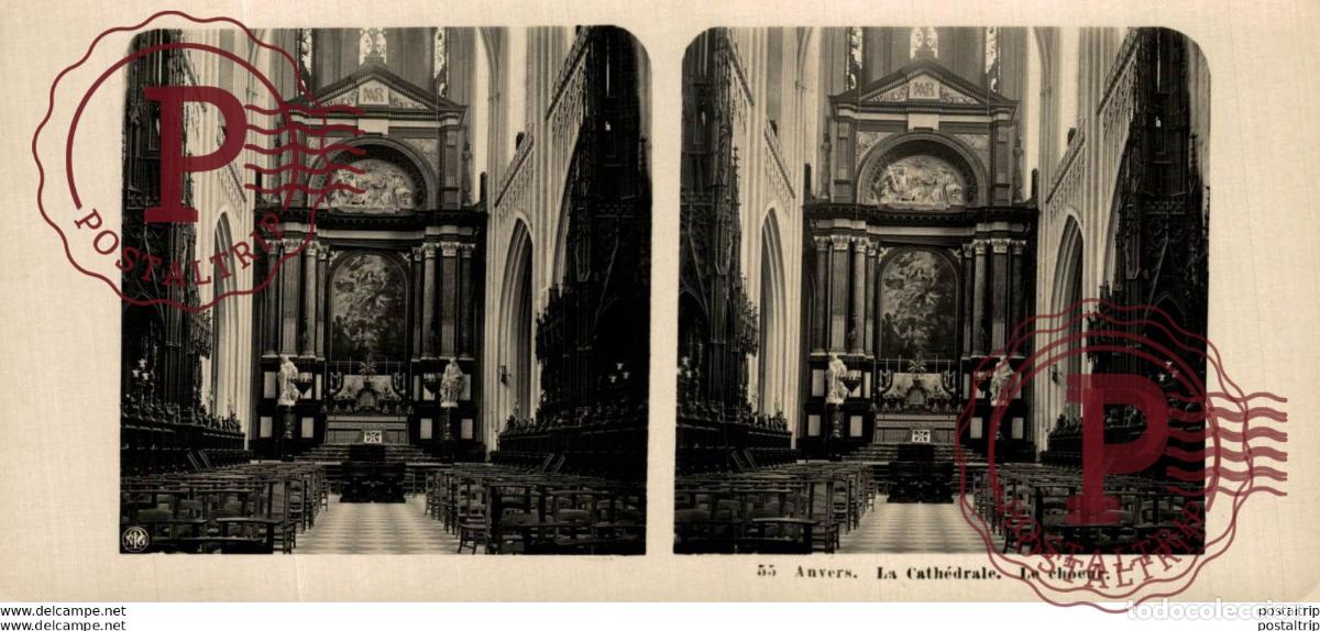 Antique Photography: ANVERS. LA CATH&Eacute;DRALE. LE CHOEUR. ESTEREOSCOPICA. ST&Eacute;R&Eacute;OSCOPIQUE. STEREOSCOPIC