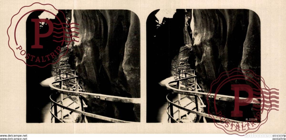Fotograf&iacute;a antigua: The great passage. ESTEREOSCOPICA. ST&Eacute;R&Eacute;OSCOPIQUE. STEREOSCOPIC