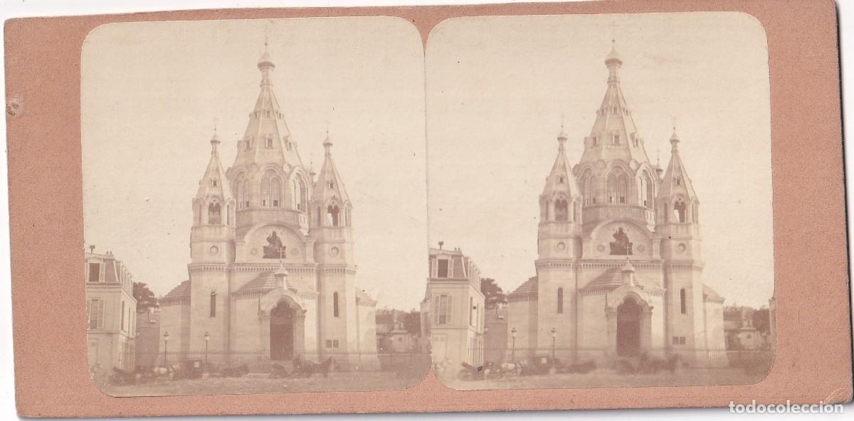 Fotograf&iacute;a antigua: ALB&Uacute;MINA. PARIS IGLESIA RUSA. CANTEDRAL DE SAINT ALEXANDRE