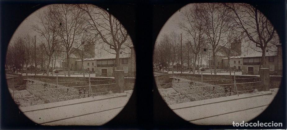 Antique Photography: AUTOCROMO ESTEREOSCOPICO DE CRISTAL FORMATO 6 X 13 CM.