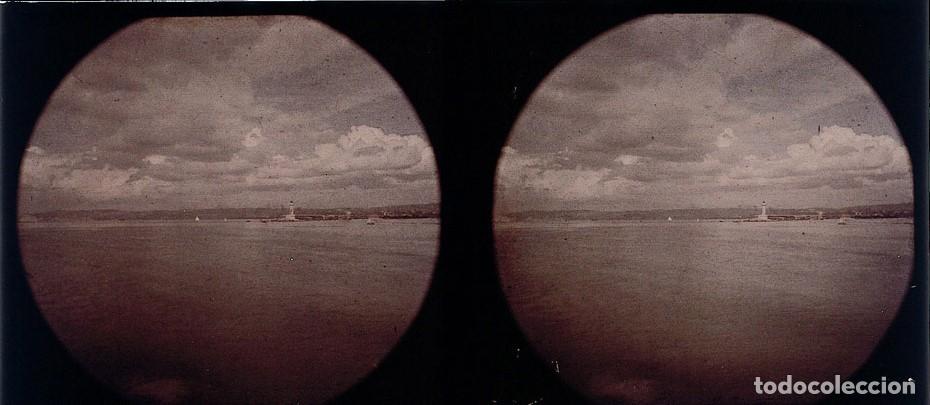 Fotografia antica: AUTOCROMO ESTEREOSCOPICO DE CRISTAL FORMATO 6 X 13 CM.