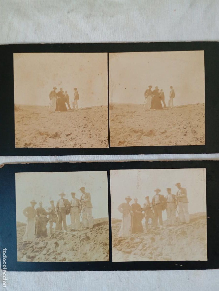 Fotograf&iacute;a antigua: Lote de dos fotograf&iacute;as estereosc&oacute;picas. E. Beauchy.