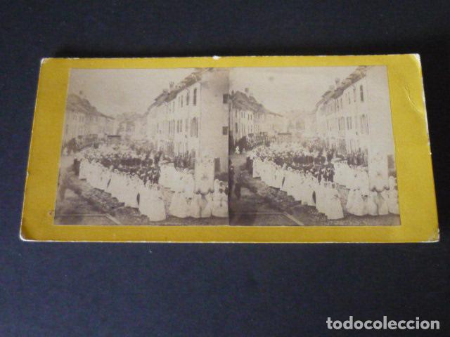 Antique Photography: SAINT DIE DES VOSGES FRANCIA VISTA ESTEREOSCOPICA SIGLO XIX