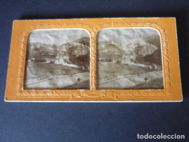 Antique Photography: MONT CENIS FRANCIA VISTA ESTEREOSCOPICA SIGLO XIX TIPO TISSUE