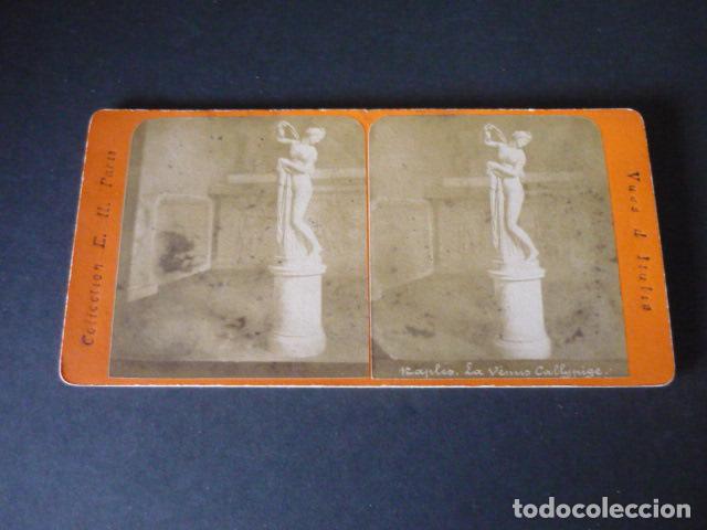Fotograf&iacute;a antigua: NAPOLES ITALIA VISTA ESTEREOSCOPICA SIGLO XIX