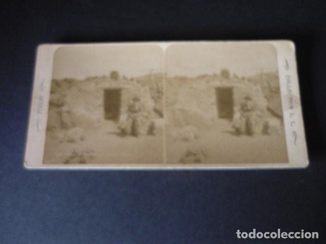 Fotograf&iacute;a antigua: NAPOLES MONTE VESUBIO ITALIA VISTA ESTEREOSCOPICA SIGLO XIX