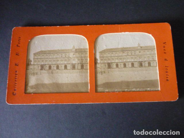 Fotograf&iacute;a antigua: NAPOLES ITALIA VISTA ESTEREOSCOPICA SIGLO XIX TIPO TISSUE