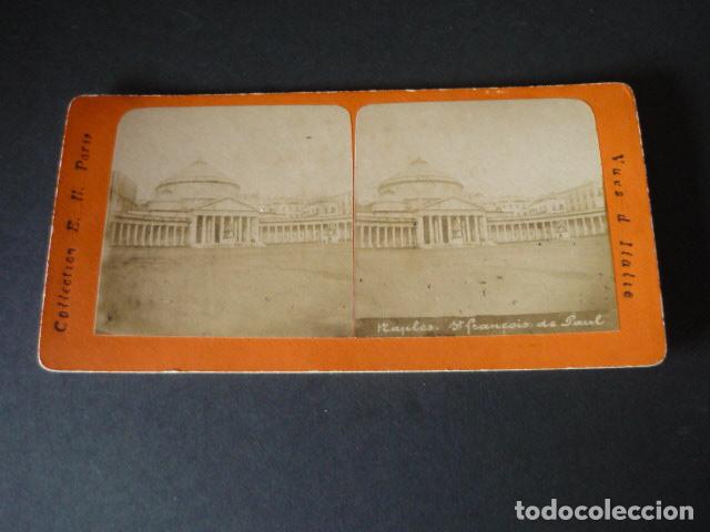 Photographie ancienne: NAPOLES ITALIA VISTA ESTEREOSCOPICA SIGLO XIX