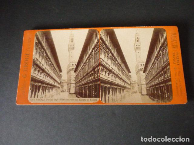 Photographie ancienne: FLORENCIA ITALIA VISTA ESTEREOSCOPICA SIGLO XIX