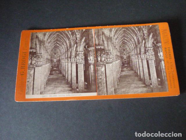 Photographie ancienne: MILAN ITALIA VISTA ESTEREOSCOPICA SIGLO XIX