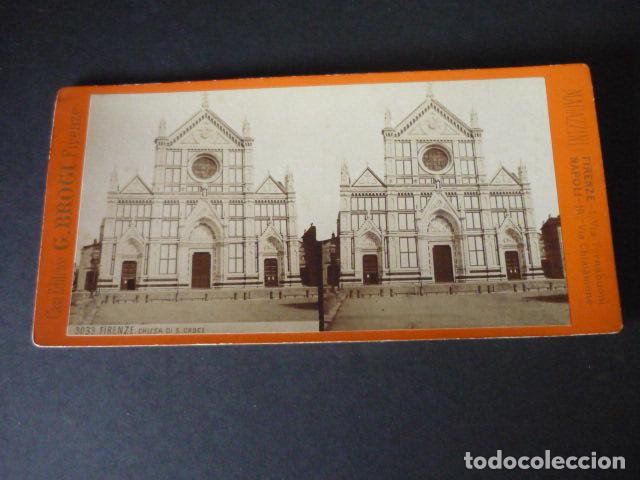 Photographie ancienne: FLORENCIA ITALIA VISTA ESTEREOSCOPICA SIGLO XIX