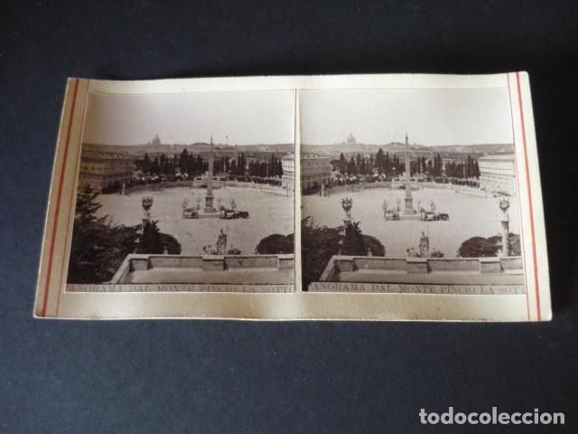 Photographie ancienne: ROMA ITALIA VISTA ESTEREOSCOPICA SIGLO XIX