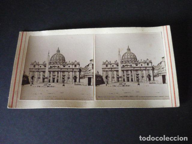 Photographie ancienne: ROMA ITALIA VISTA ESTEREOSCOPICA SIGLO XIX