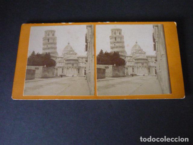 Photographie ancienne: PISA ITALIA VISTA ESTEREOSCOPICA SIGLO XIX
