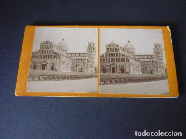 Fotografia antica: PISA ITALIA VISTA ESTEREOSCOPICA SIGLO XIX