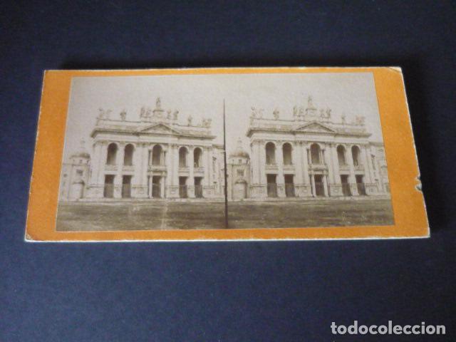 Fotografia antica: ROMA ITALIA VISTA ESTEREOSCOPICA SIGLO XIX