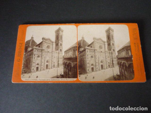 Fotografia antica: FLORENCIA ITALIA VISTA ESTEREOSCOPICA SIGLO XIX