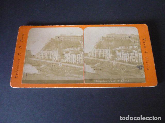 Fotografia antica: NAPOLES ITALIA VISTA ESTEREOSCOPICA SIGLO XIX