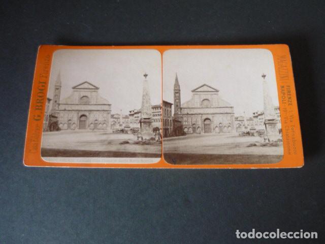 Fotografia antica: FLORENCIA ITALIA VISTA ESTEREOSCOPICA SIGLO XIX