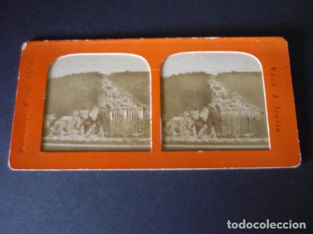 Fotografia antica: CASERTA ITALIA VISTA ESTEREOSCOPICA SIGLO XIX TIPO TISSUE