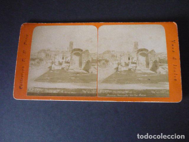 Fotografia antica: ROMA ITALIA VISTA ESTEREOSCOPICA SIGLO XIX