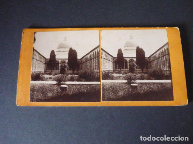 Fotografia antica: PISA ITALIA VISTA ESTEREOSCOPICA SIGLO XIX