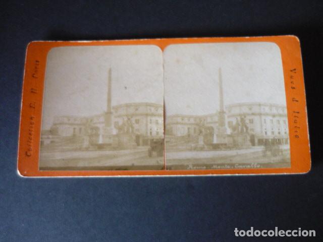 Photographie ancienne: ROMA ITALIA VISTA ESTEREOSCOPICA SIGLO XIX