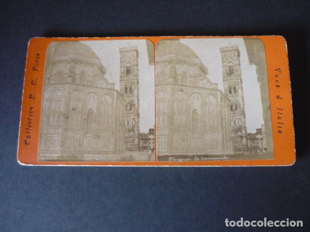 Photographie ancienne: FLORENCIA ITALIA VISTA ESTEREOSCOPICA SIGLO XIX