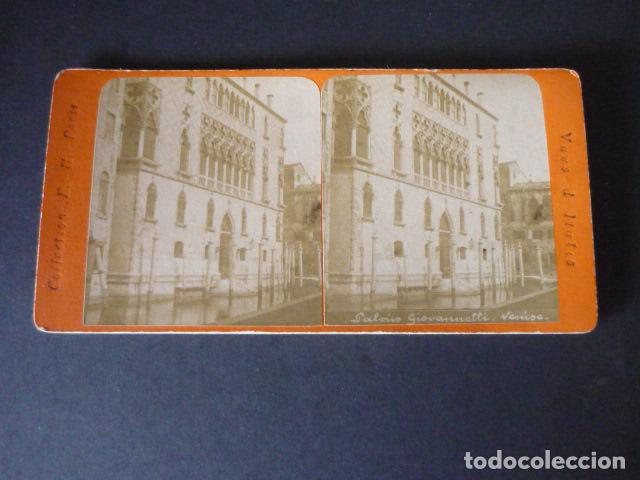 Photographie ancienne: VENECIA ITALIA VISTA ESTEREOSCOPICA SIGLO XIX