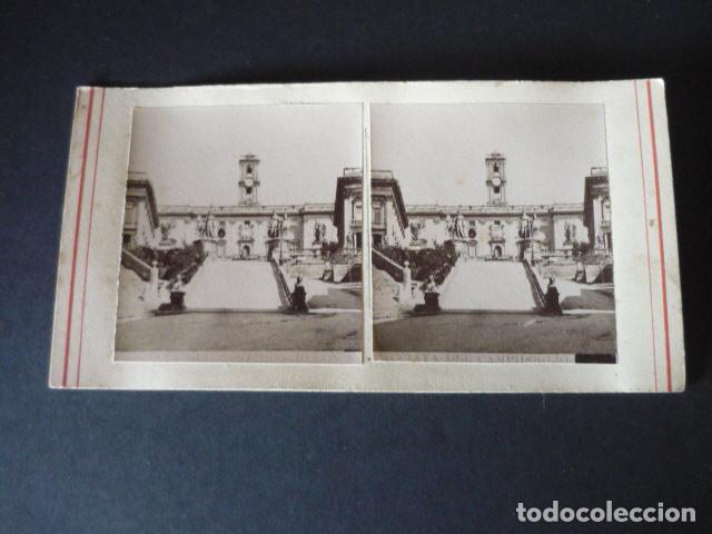 Photographie ancienne: ROMA ITALIA VISTA ESTEREOSCOPICA SIGLO XIX
