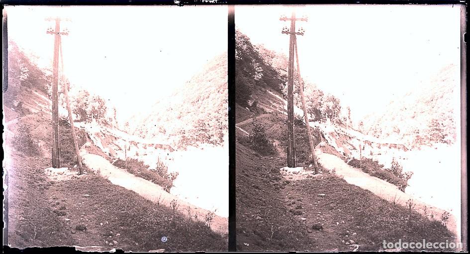 Fotografia antica: LOTE DE 18 NEGATIVOS DE ESTEREOSCOPICAS DE CRISTAL FORMATO 7 X 13 cm.