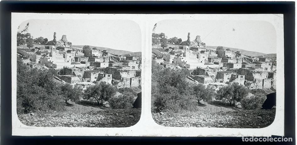 Antique Photography: PALESTINA LOTE DE 9 ESTEREOSCOPICAS DE CRISTAL FORMATO 8.5 X 17 cm.