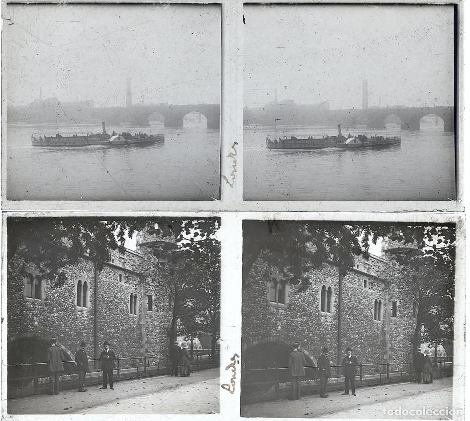 Fotograf&iacute;a antigua: REINO UNIDO LOTE 9 POSITIVOS DE CRISTAL FORMATO 6 X 13 CM.