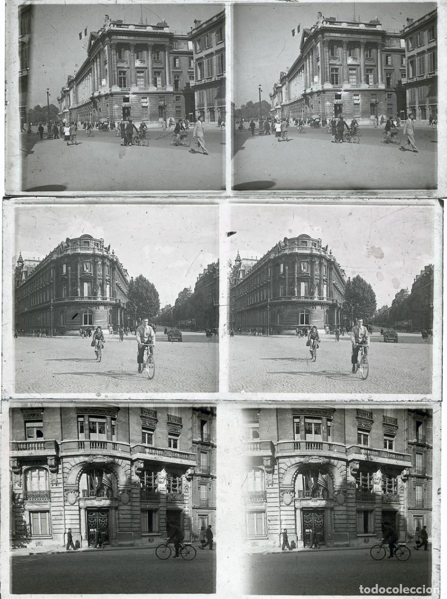 Fotograf&iacute;a antigua: FRANCIA CALLES DE PARIS LOTE 17 POSITIVOS DE CRISTAL FORMATO 6 X 13 CM.