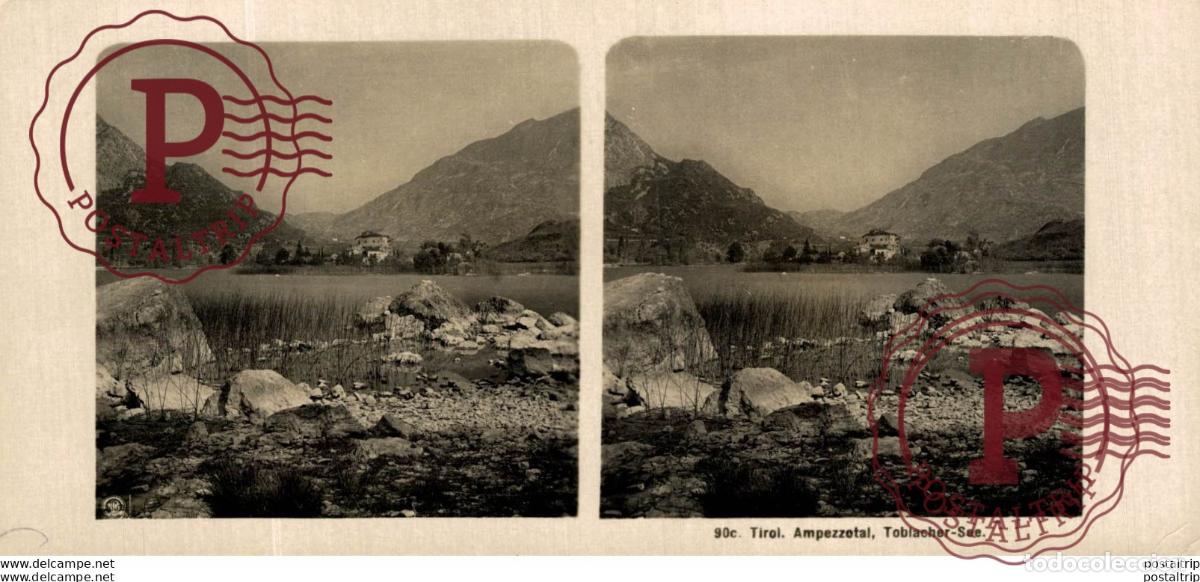 Photographie ancienne: 90c Tirol, ampezzotal, Toblacher. ESTEREOSCOPICA. ST&Eacute;R&Eacute;OSCOPIQUE. STEREOSCOPIC