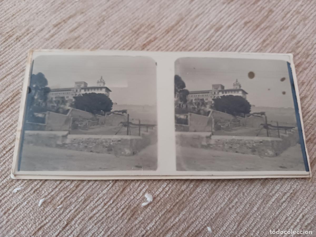 Fotograf&iacute;a antigua: fotografia estereoscopica, escuelas pias de sarria, barcelona, 12 x 6 cm.