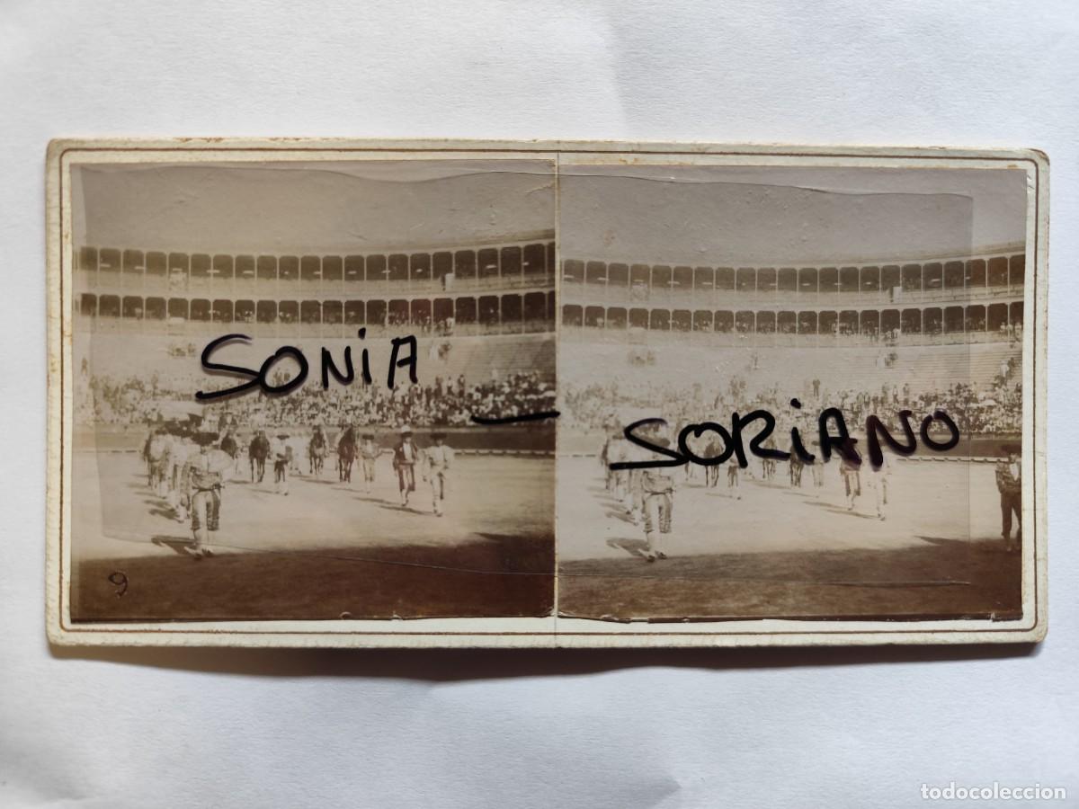 Fotograf&iacute;a antigua: VALENCIA. ESTEREOSCOPICA CORRIDA TOROS. PRINCIPIO 1900
