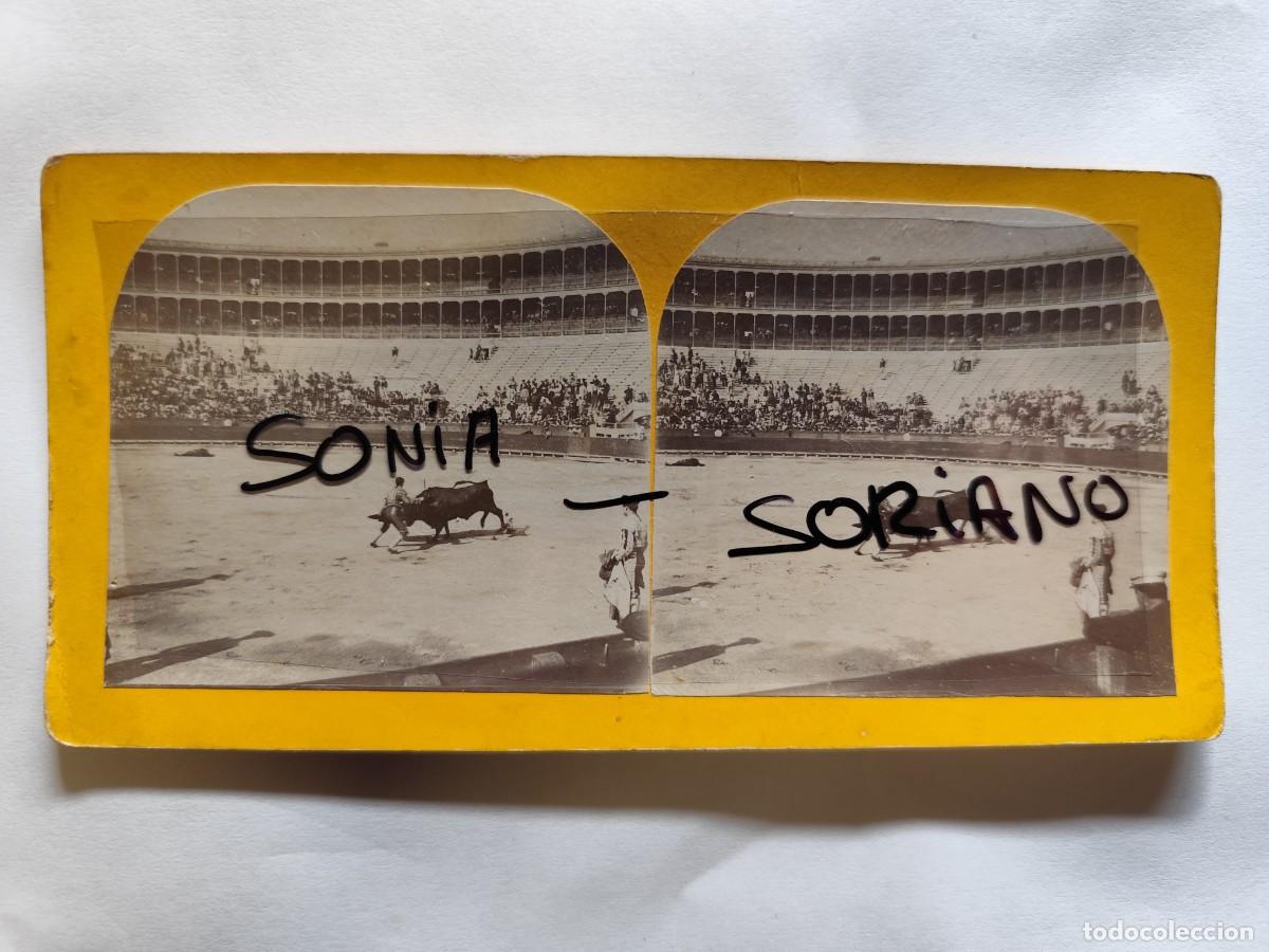 Fotograf&iacute;a antigua: VALENCIA. ESTEREOSCOPICA CORRIDA TOROS . PRINCIPIO 1900