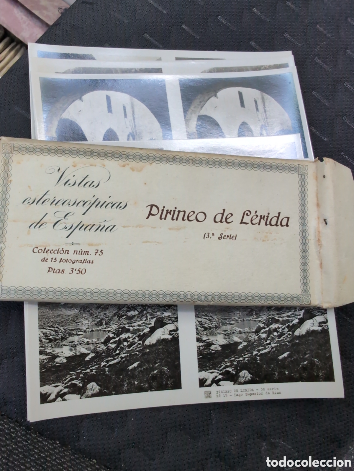 Fotograf&iacute;a antigua: Pirineo L&eacute;rida estereoscopia