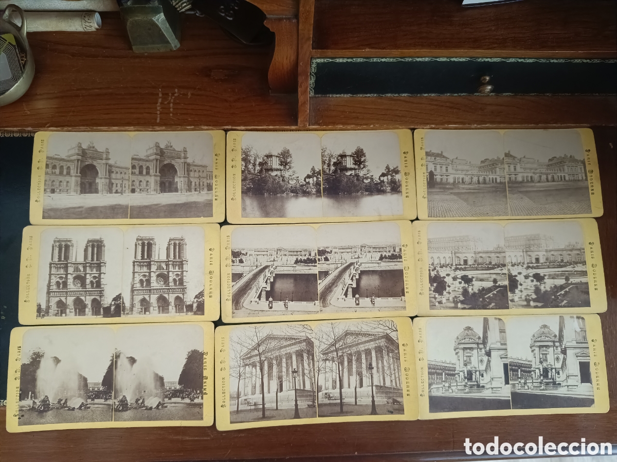 Fotograf&iacute;a antigua: LOTE DE 29 FOTOGRAF&Iacute;AS ESTEREOSCOPICAS SIGLO XIX- PARIS, LONDRES, VENECIA Y ESTOCOLMO.