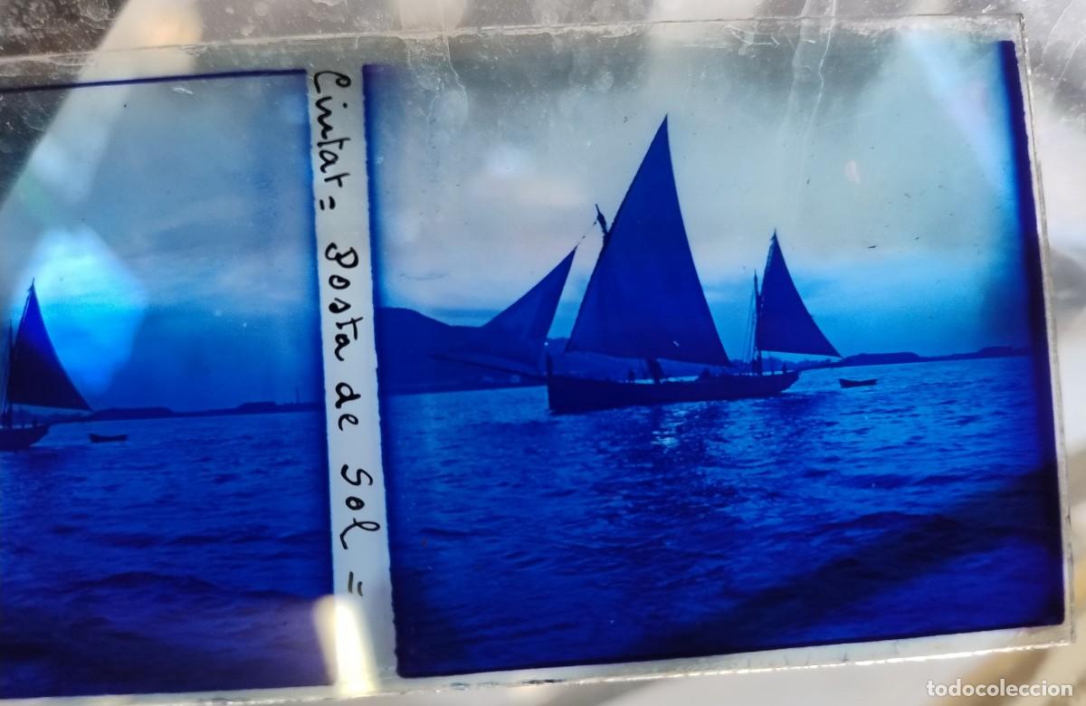 Fotograf&iacute;a antigua: BARCA DE PESCA CIUDAD (BARCELONA) - 1930S - NEGATIVO DE VIDRIO 4,5 X 10,5 CM (APROX)