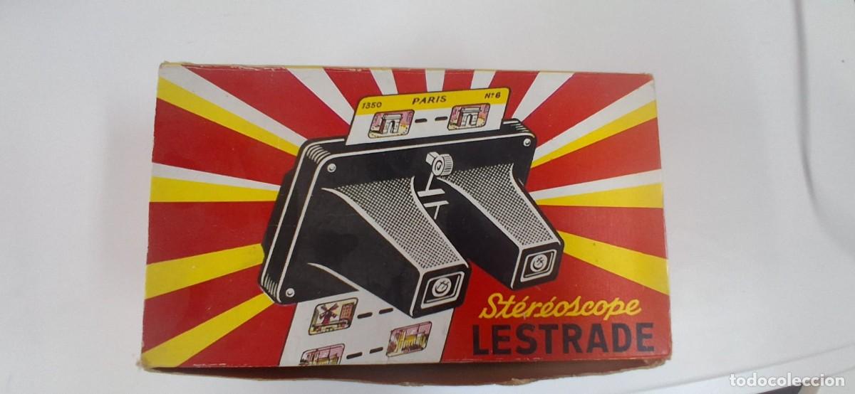 Fotograf&iacute;a antigua: Lote Estere&oacute;scopo Lestrade &rdquo;Simplex&rdquo; + 15+ Vistas: Lourdes, Par&iacute;s y M&aacute;s - Caja Original